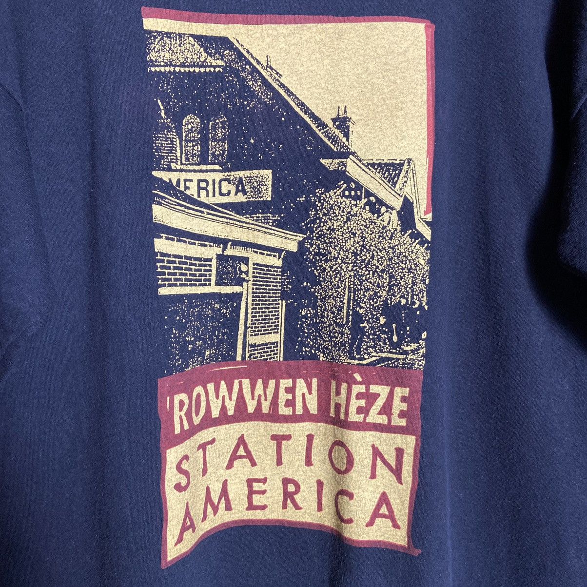 Band Tees × Vintage Vintage 90s Rowwen Heze Station America Tour Band Tee Size US XL / EU 56 / 4 - 5 Thumbnail