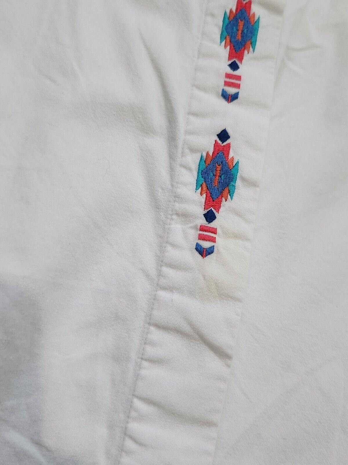 Designer Peddler Sport Shirt Large Vintage Western Long Sleeve Aztec Size L / US 10 / IT 46 - 4 Thumbnail