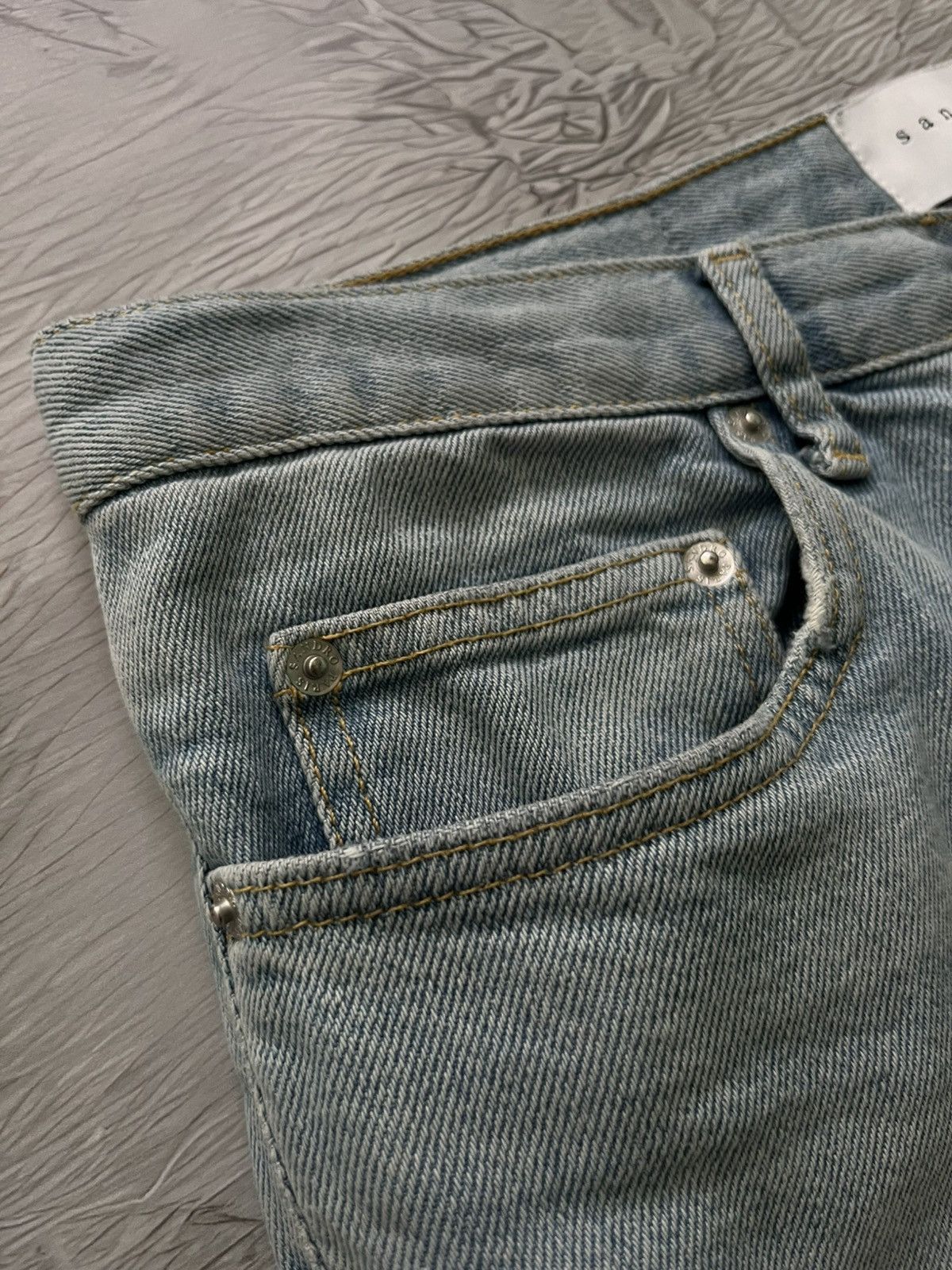 Sandro Sandro Etroit Streetwear Blue Denim Jeans Men’s Size US 31 - 5 Thumbnail