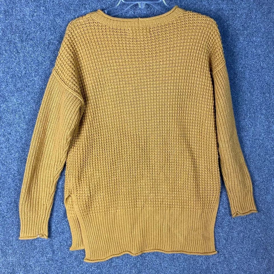 Other Pink Rose Sweater Women's Medium Pullover Yellow Knit M Size M / US 6-8 / IT 42-44 - 7 Thumbnail