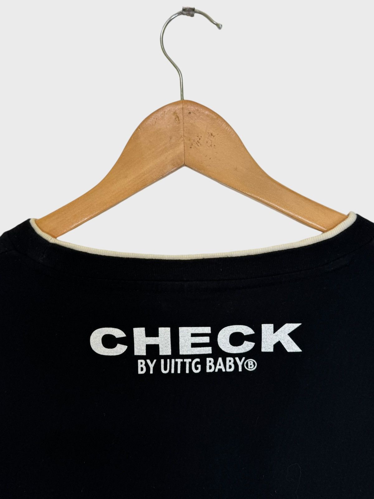 Japanese Brand Uittg Baby Double Check Hyper Primates Longsleeve Size US XL / EU 56 / 4 - 11 Thumbnail