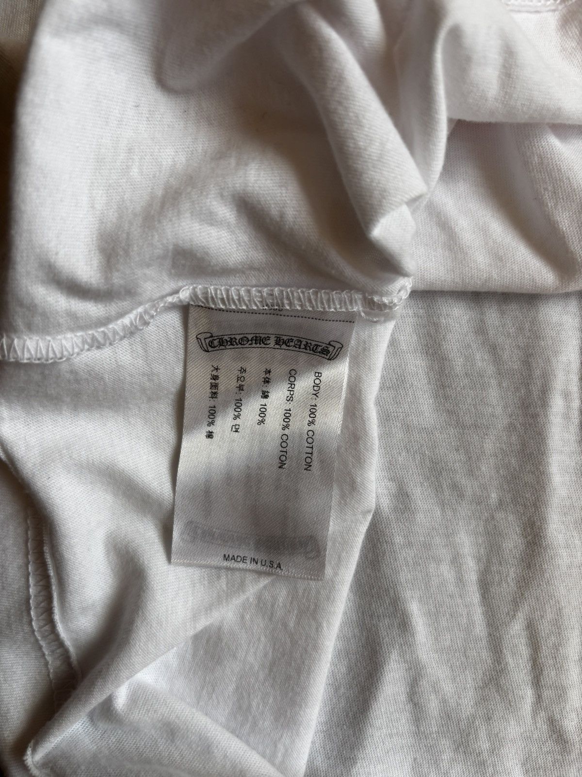 Chrome Hearts Chrome Hearts Foti Tee White Size US L / EU 52-54 / 3 - 5 Thumbnail