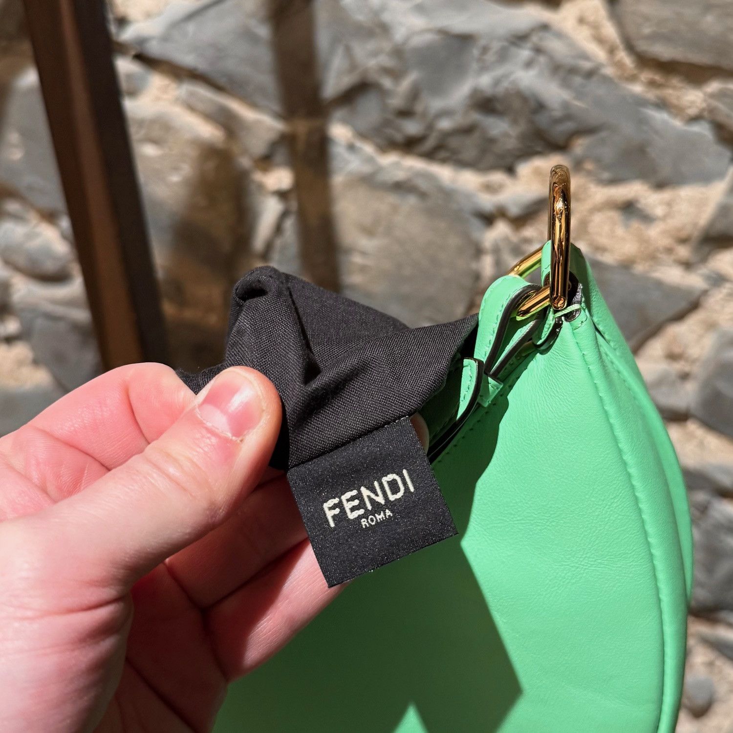 Fendi Fendi Green Leather Fendigraphy Small Bag Size ONE SIZE - 16 Thumbnail