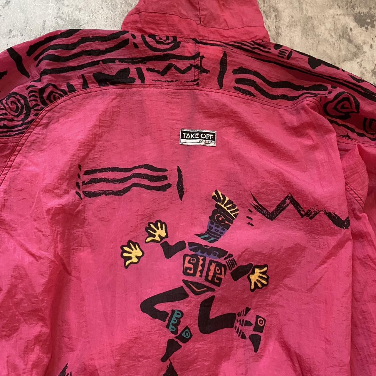 Adidas 90s Vintage Adidas Take out Red and black Aztec Size US M / EU 48-50 / 2 - 4 Thumbnail
