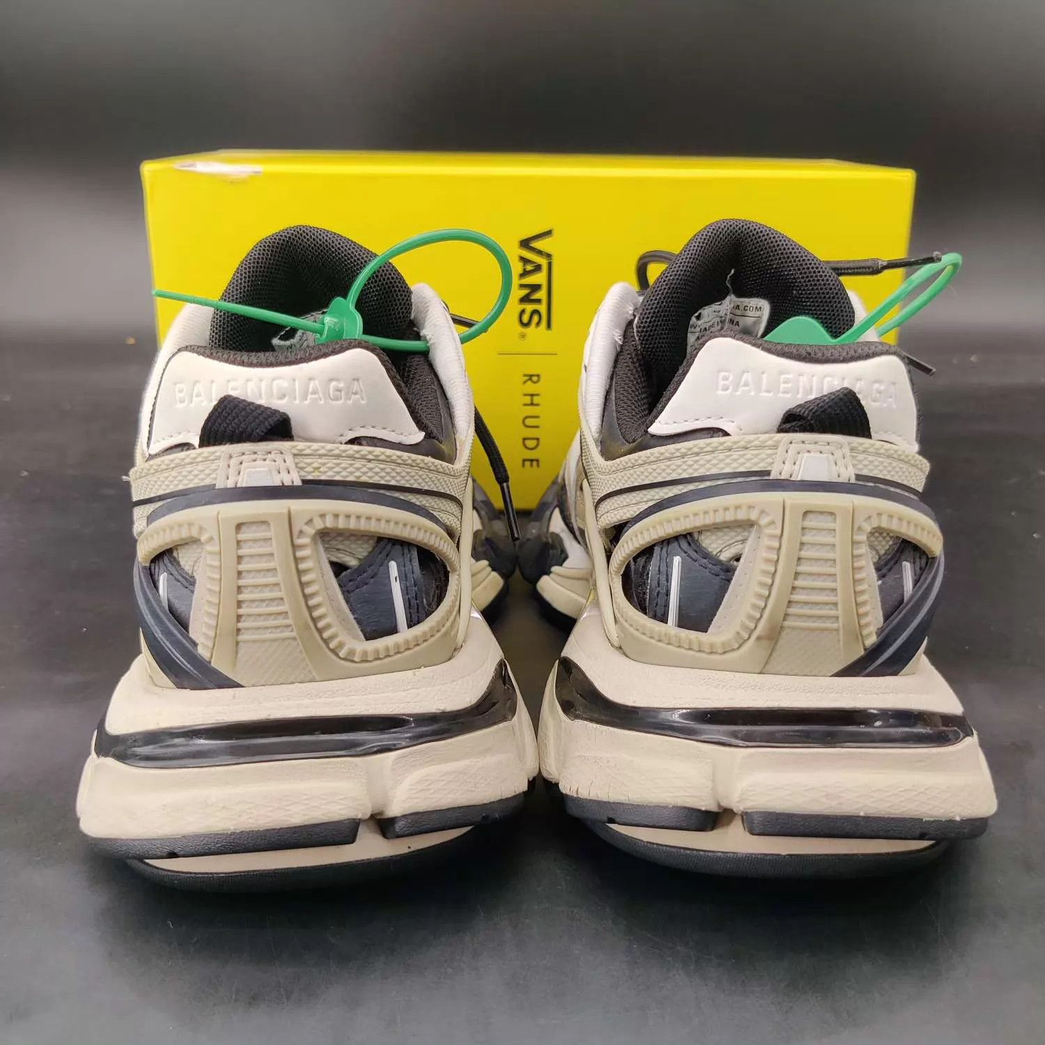 Balenciaga Balenciaga Track 2 Cream/Black 37 Worn 2x, No Sole Wear Size US 6.5 / IT 36.5 - 6 Thumbnail