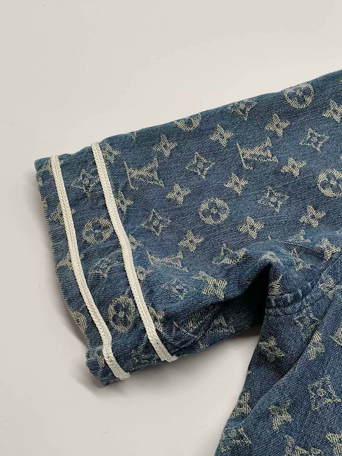 Louis Vuitton Louis Vuitton Supreme Denim Baseball Shirt -2505 Size US XS / EU 42 / 0 - 4 Thumbnail