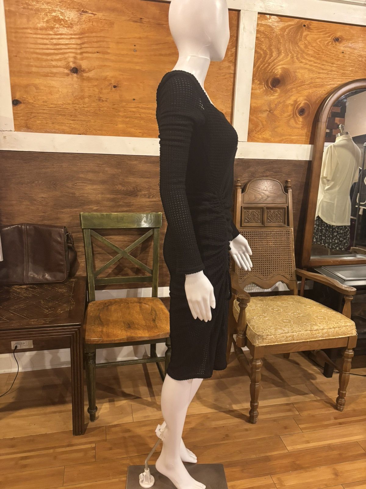 Other Black long sleeve dress.wd-255 Size S / US 4 / IT 40 - 2 Thumbnail