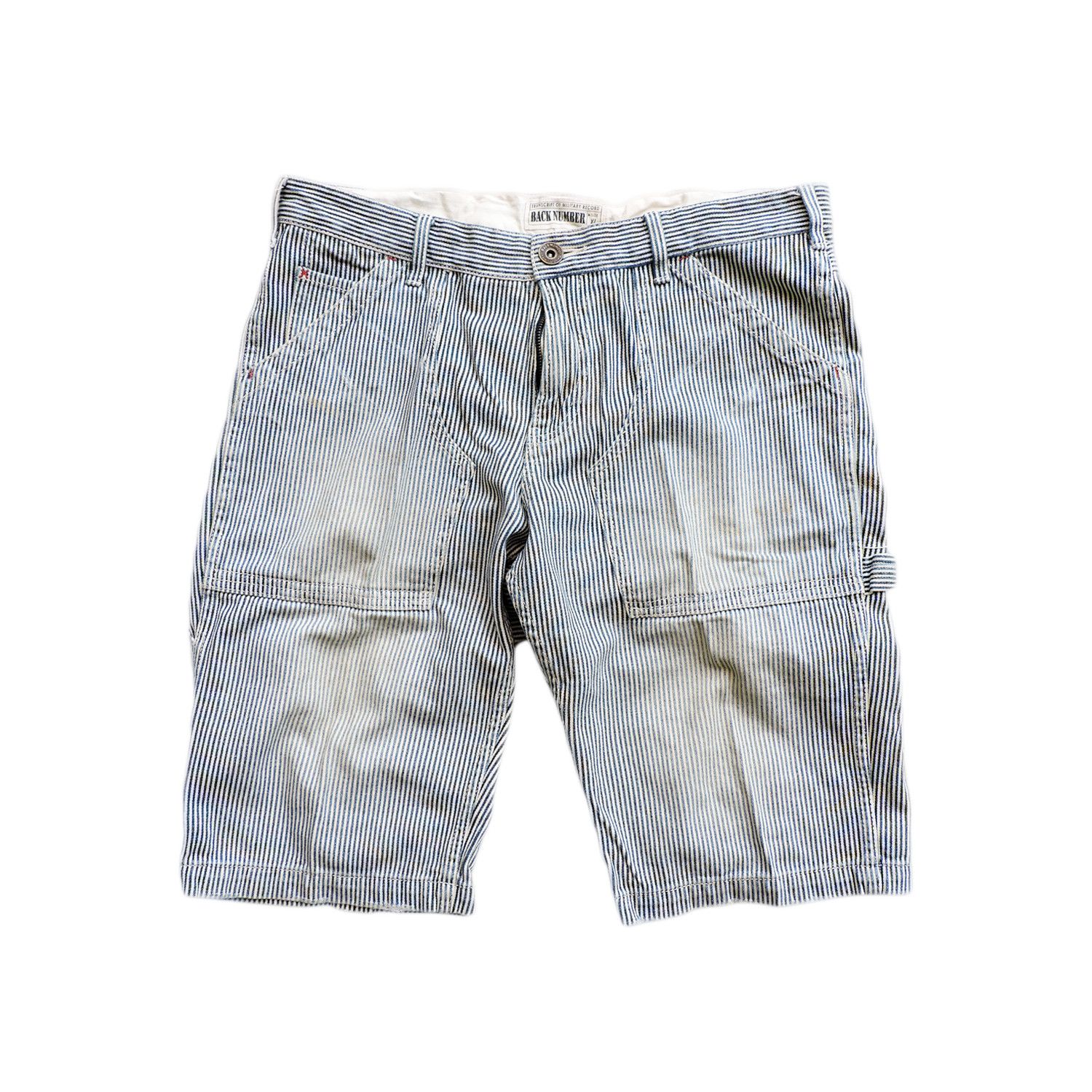 Japanese Brand BACK NUMBER JAPAN HICKORY SHORT PANTS Size US 34 / EU 50 - 1 Thumbnail
