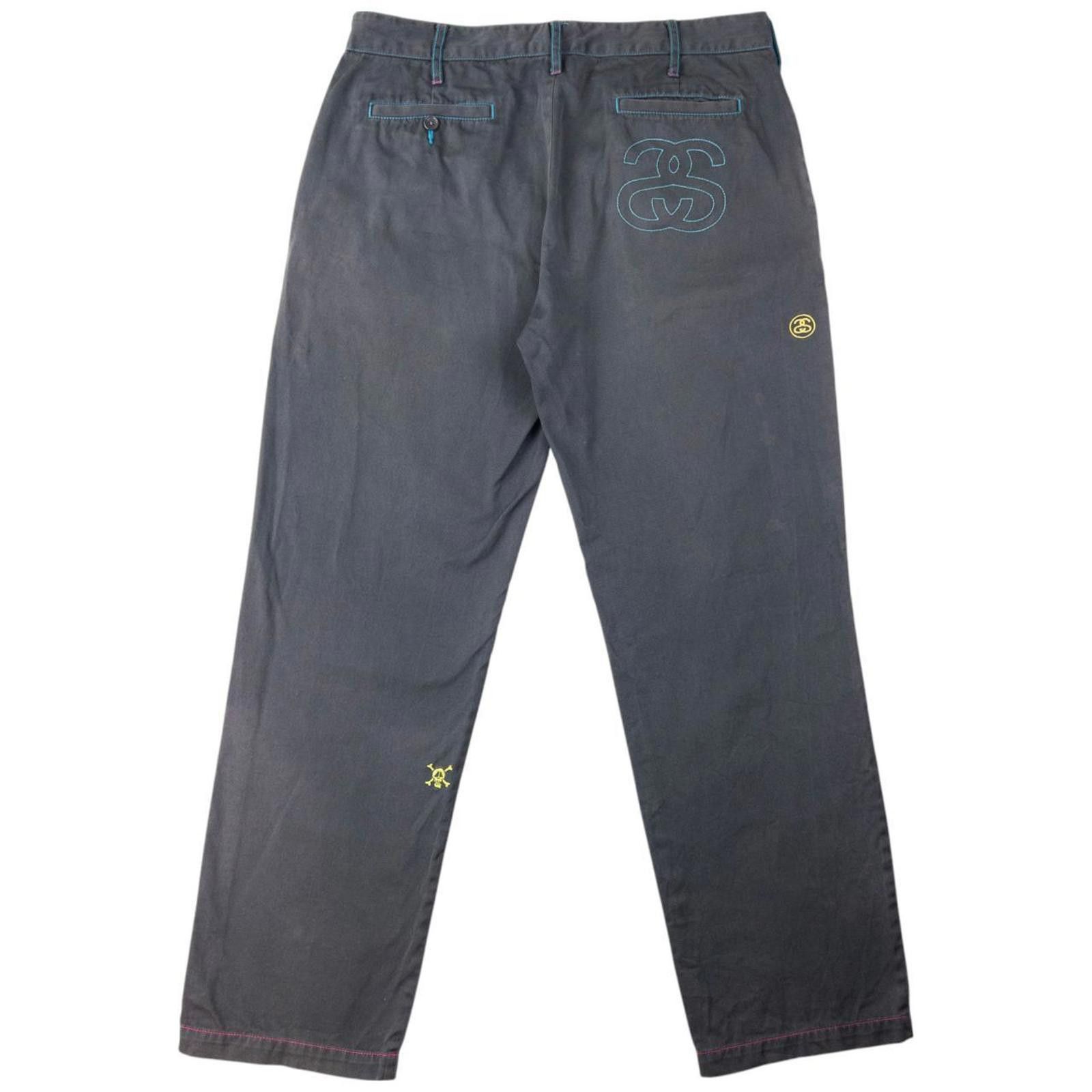 Stussy Vintage Stussy Embroidered Trousers Size W35 Size US 34 / EU 50 - 3 Thumbnail