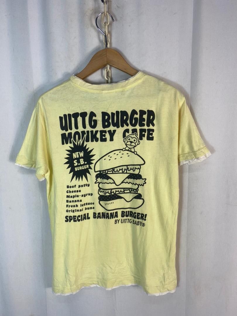 Japanese Brand Uittg baby cafe burger printed tshirt Size US M / EU 48-50 / 2 - 11 Thumbnail