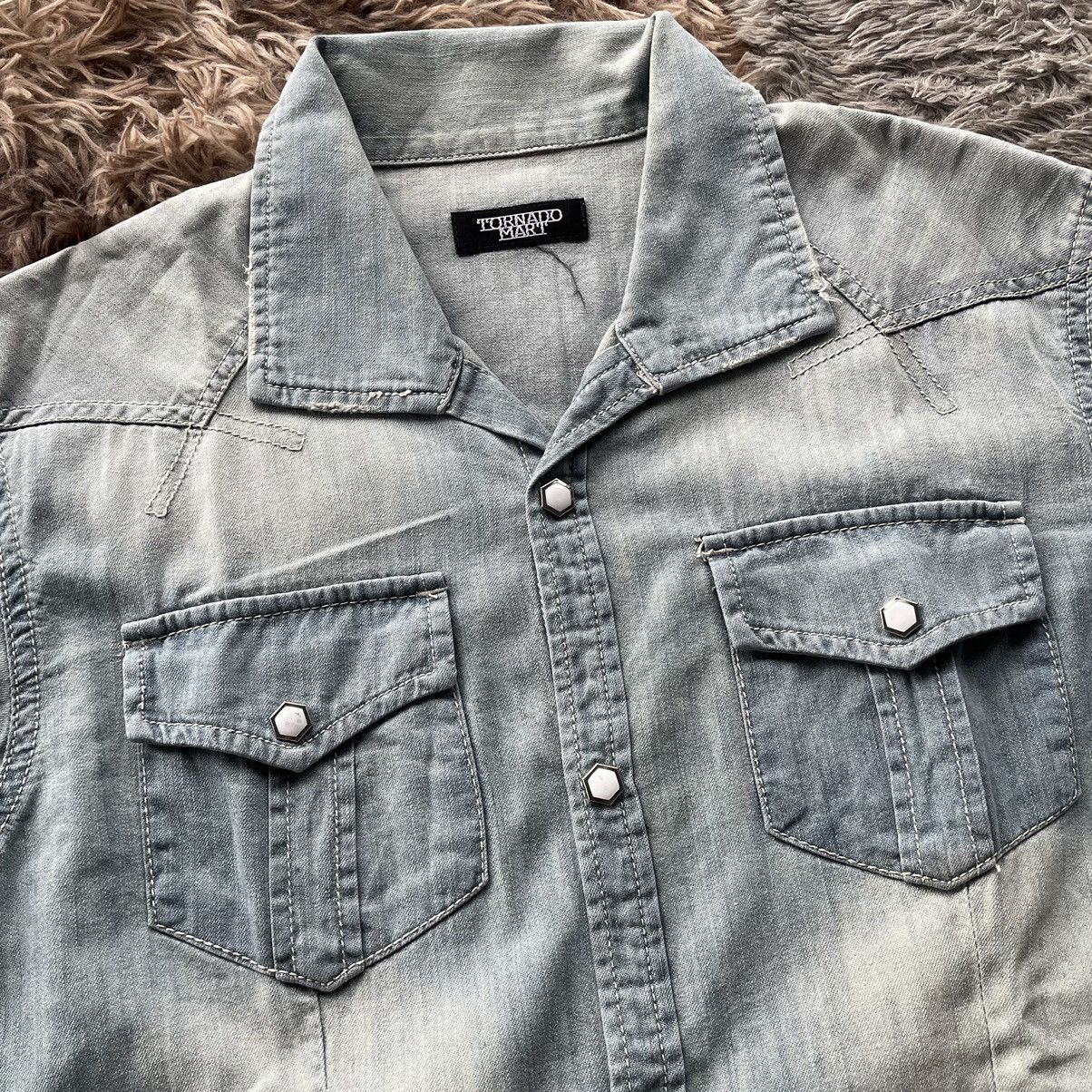 Japanese Brand Tornado mart denim button ups Size M / US 6-8 / IT 42-44 - 7 Thumbnail