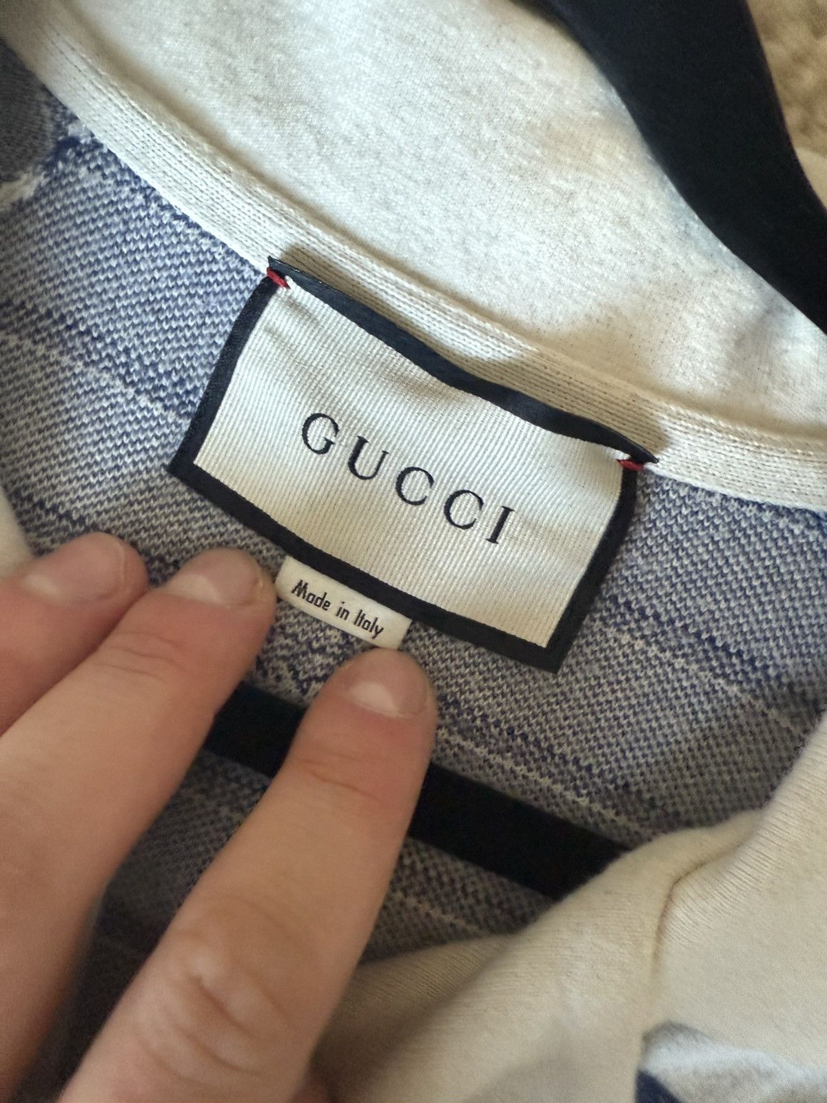 Gucci Gucci 'GG' Gold Button Wool Polo Size US M / EU 48-50 / 2 - 3 Thumbnail