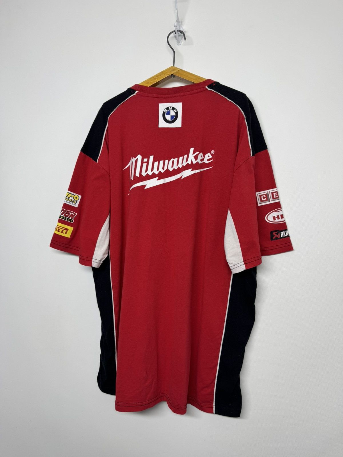 BMW Vintage Bmw Milwaukee Racing Motosport Clinton T-shirt Size US XXL / EU 58 / 5 - 10 Thumbnail