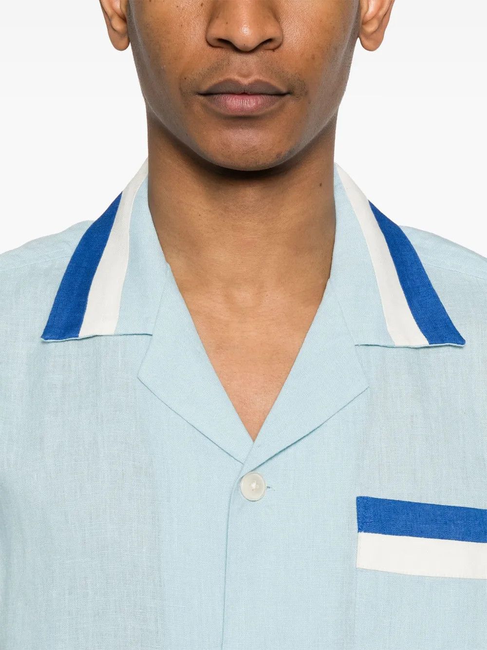 Bode o1mle0226 Seedling Stripe Shirt in Blue Size US XXL / EU 58 / 5 - 5 Thumbnail