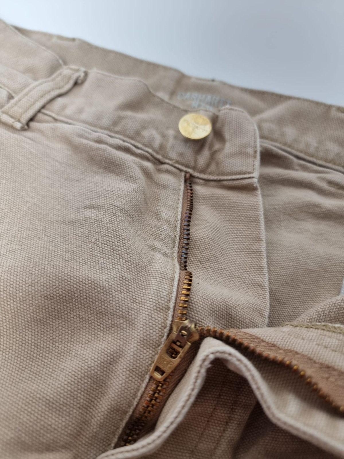 Carhartt × Vintage Carhartt single knee pant beige 29x32 S mens womens Size US 30 / EU 46 - 15 Thumbnail