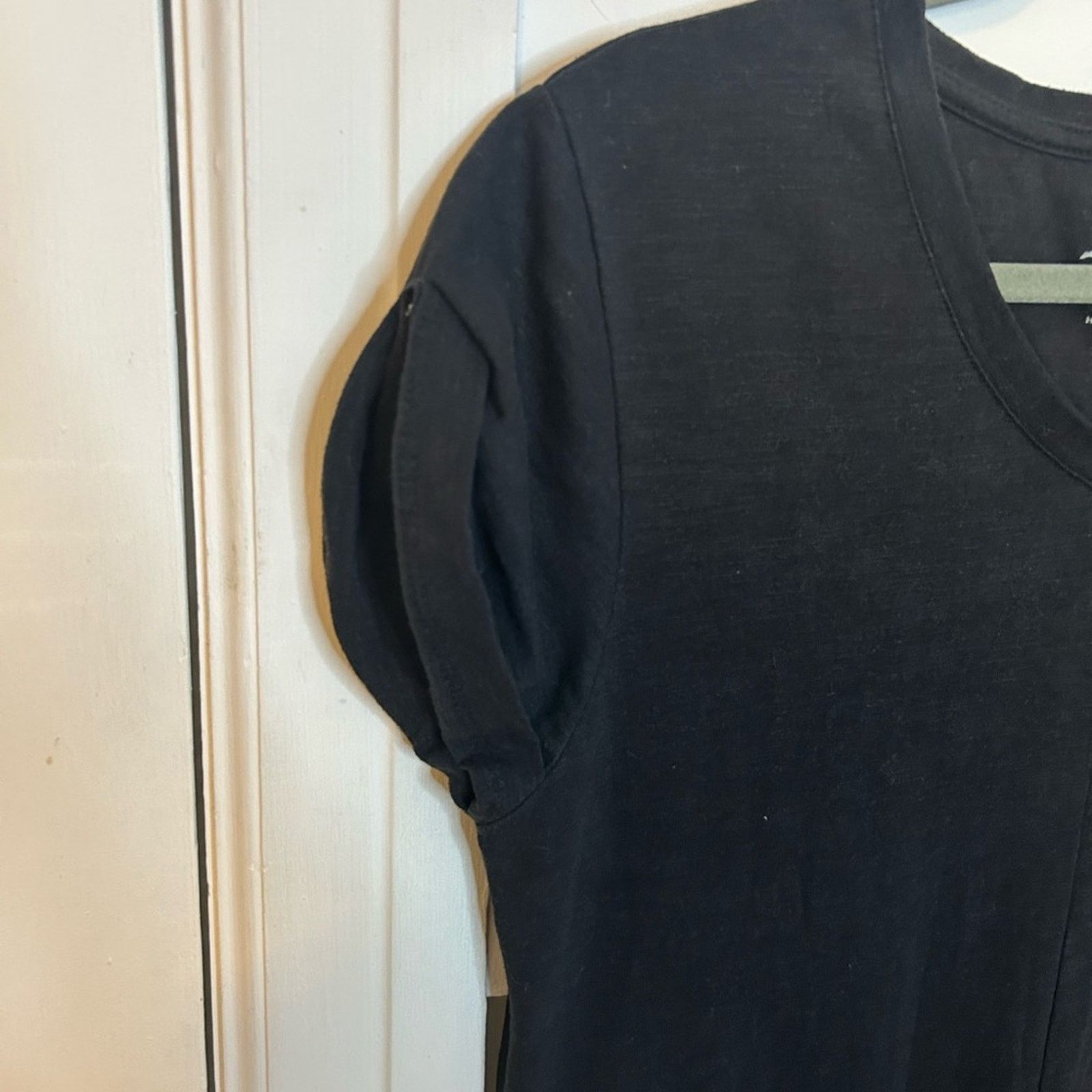 Pacific Trail Pacific Trail Black V-Neck T-Shirt Dress Size L / US 10 / IT 46 - 6 Thumbnail