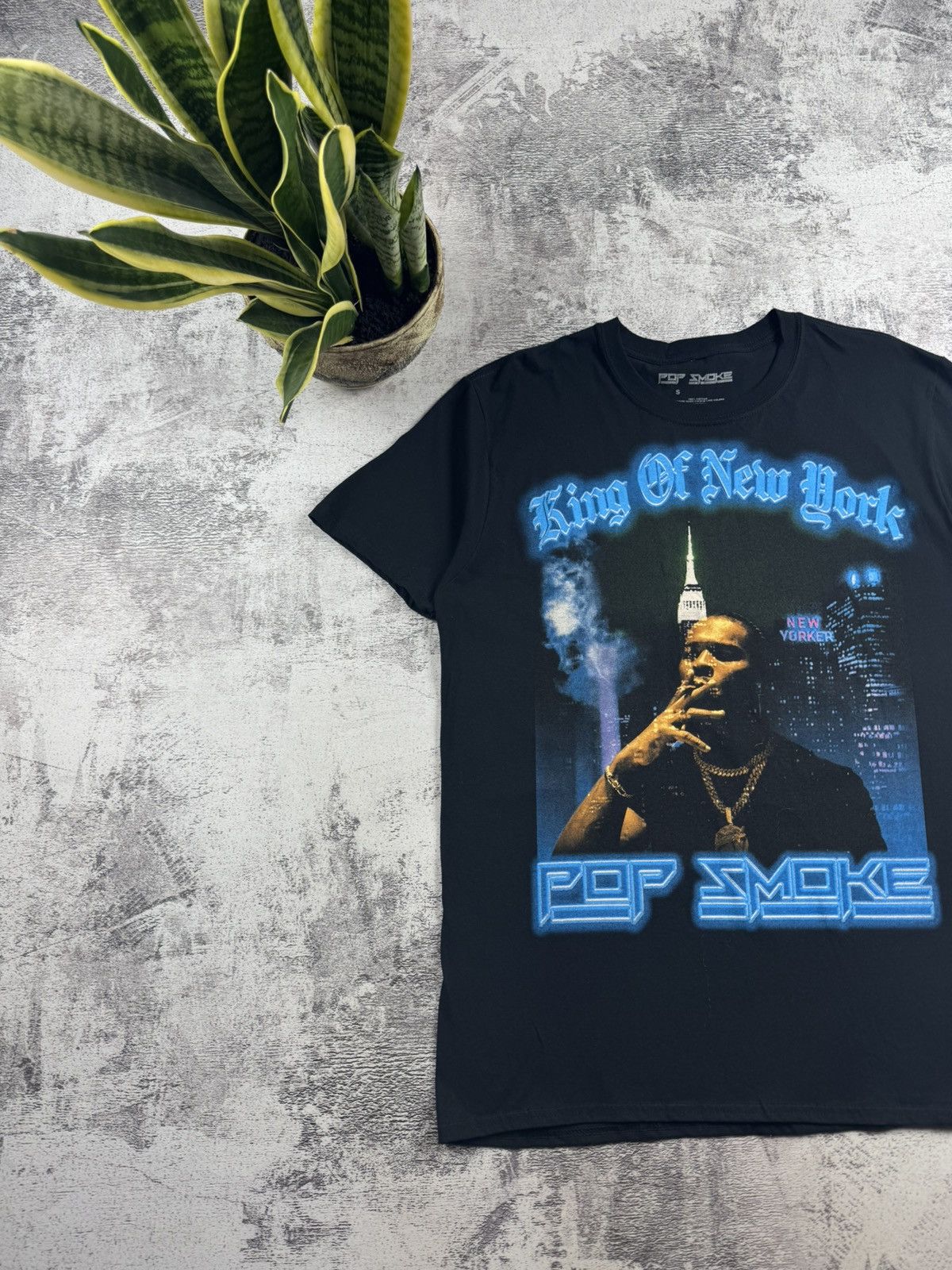 Vintage Pop Smoke Cotton Men’s New York Rock Tour Rap Merch Devil Hip Hop T Shirt Jersey Size US S / EU 44-46 / 1 - 2 Thumbnail