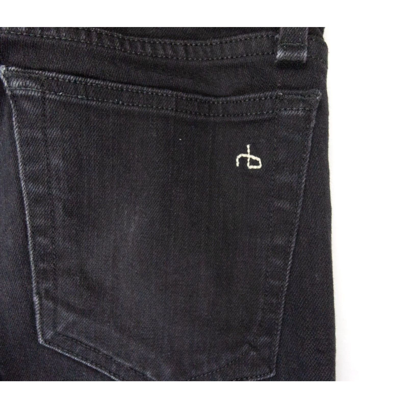 Rag & Bone Rag & Bone Men's Super Skinny Jeans 34 Black Denim Pants Regular Fit Size US 34 / EU 50 - 7 Thumbnail