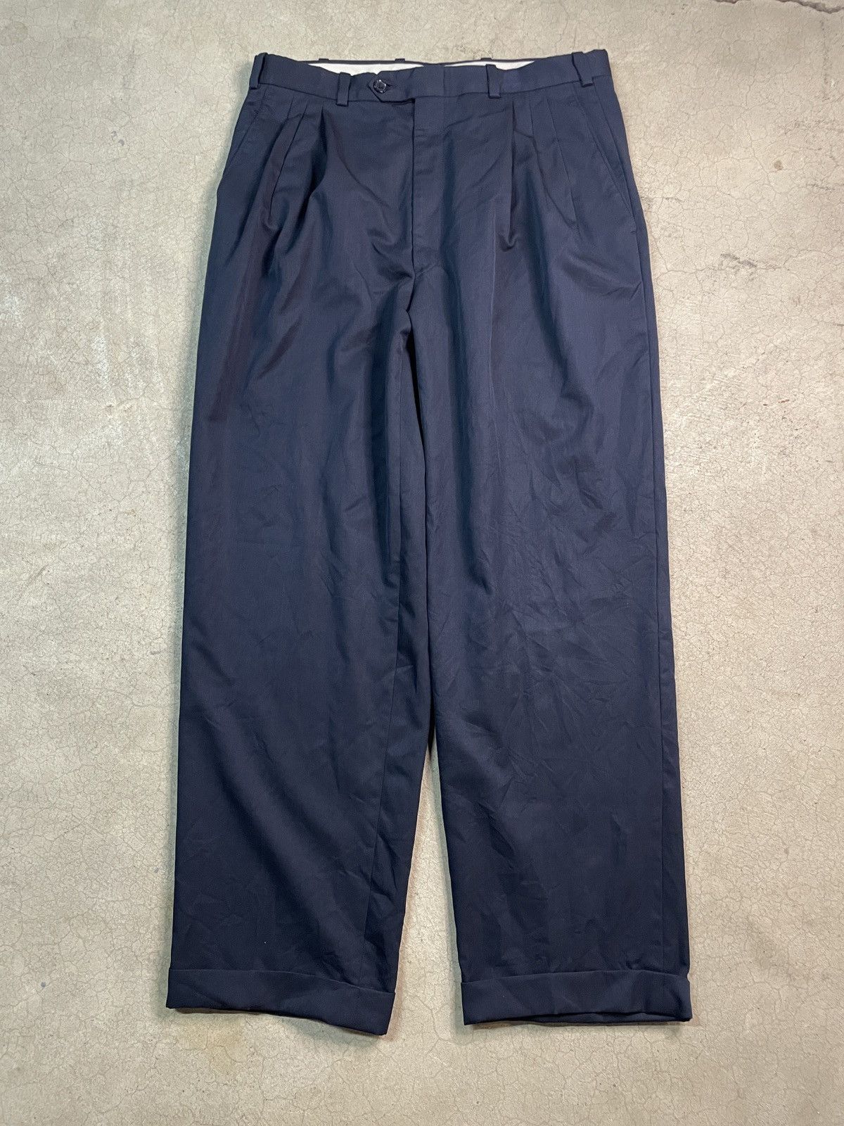 Nordstrom VTG 90s Nordstrom 100% Virgin Wool Made In USA Slacks Pants Size US 34 / EU 50 - 1 Thumbnail