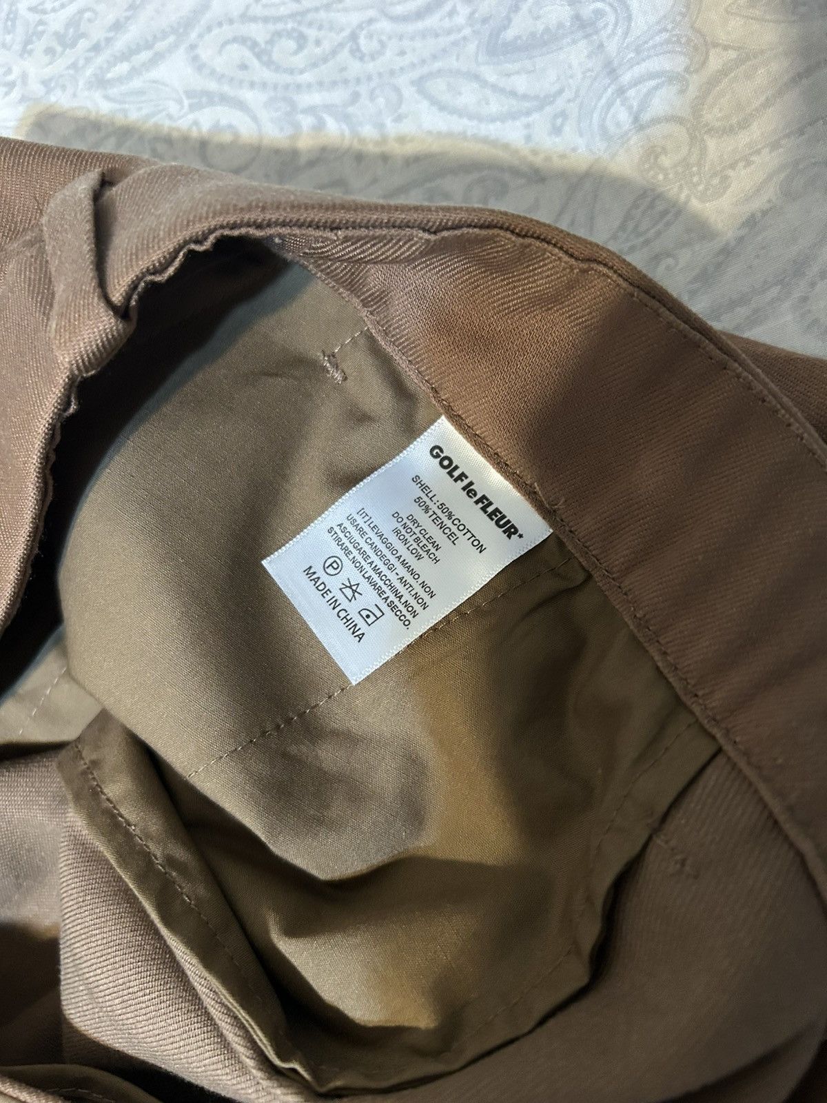 Golf le Fleur Golf Le Fleur Darryl Wide Pleated Trousers Brown Size 36 Size US 36 / EU 52 - 7 Thumbnail