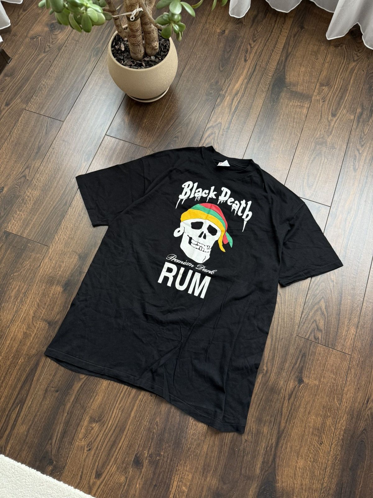 Band Tees **RARE** BLACK DEATH RUM GUNS ROSES TEE T-SHIRT Size US XL / EU 56 / 4 - 2 Thumbnail