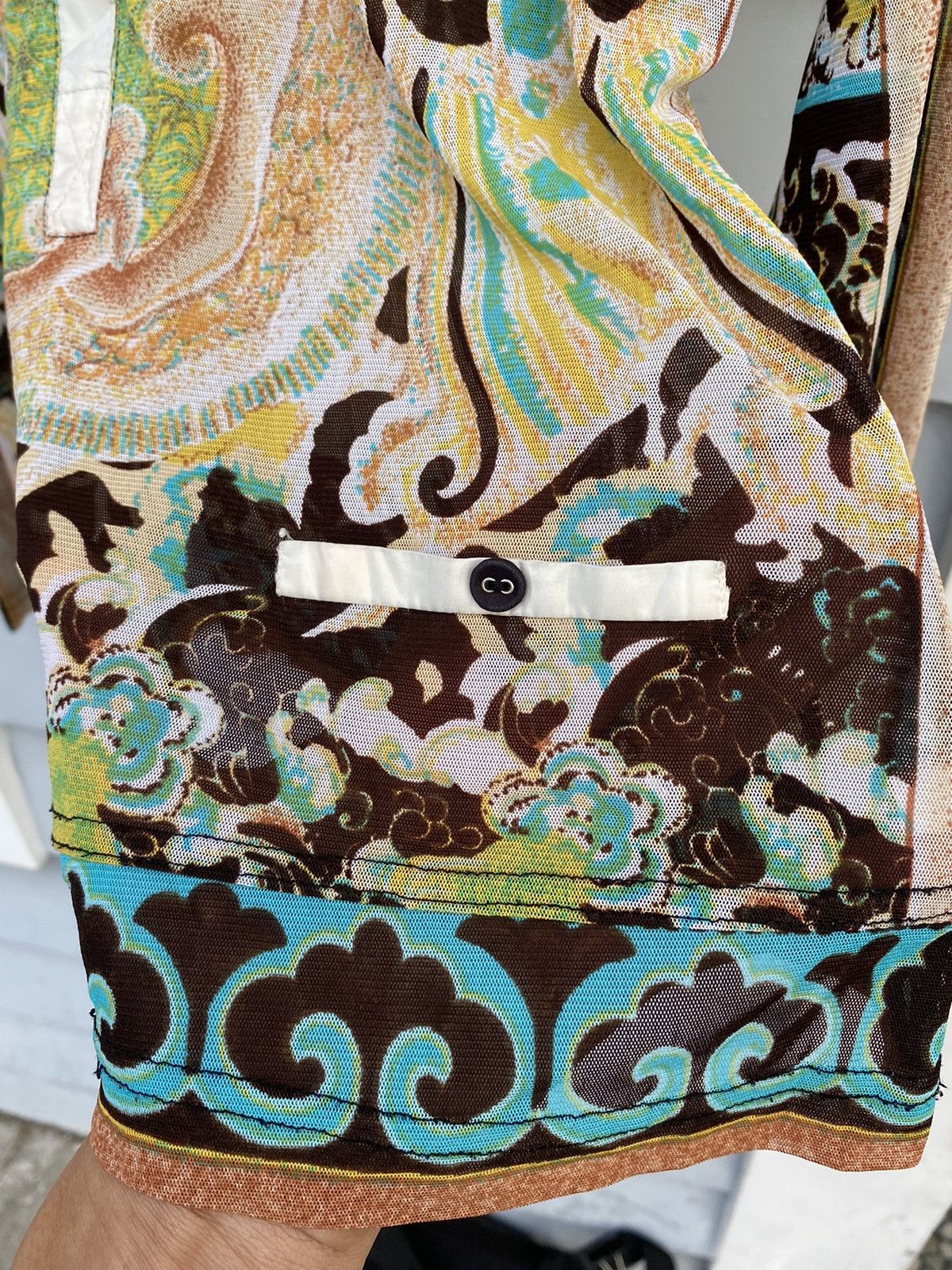 Vintage Mystic Rhapsody Printed Mesh Top Size ONE SIZE - 9 Thumbnail