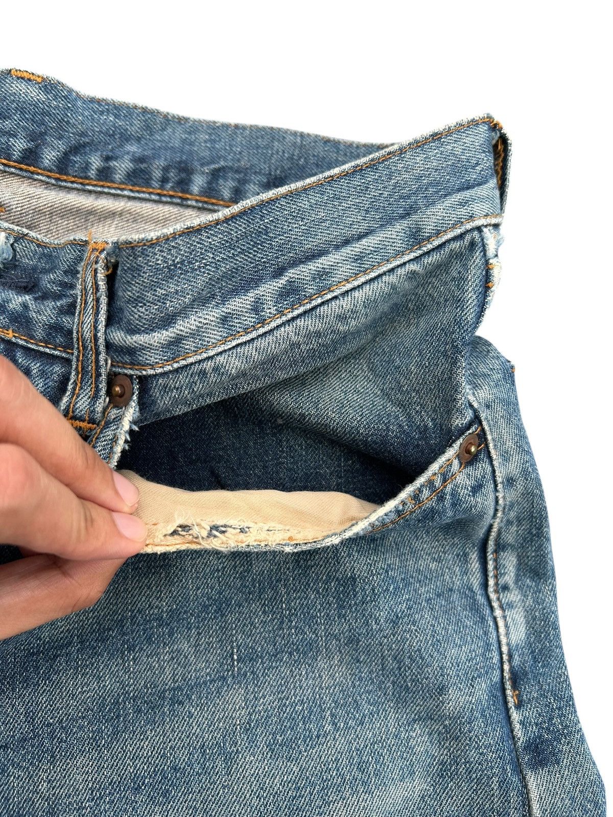 Kapital Vintage Studio Dartisan Selvedge Distressed Denim Jeans Size US 32 / EU 48 - 9 Thumbnail