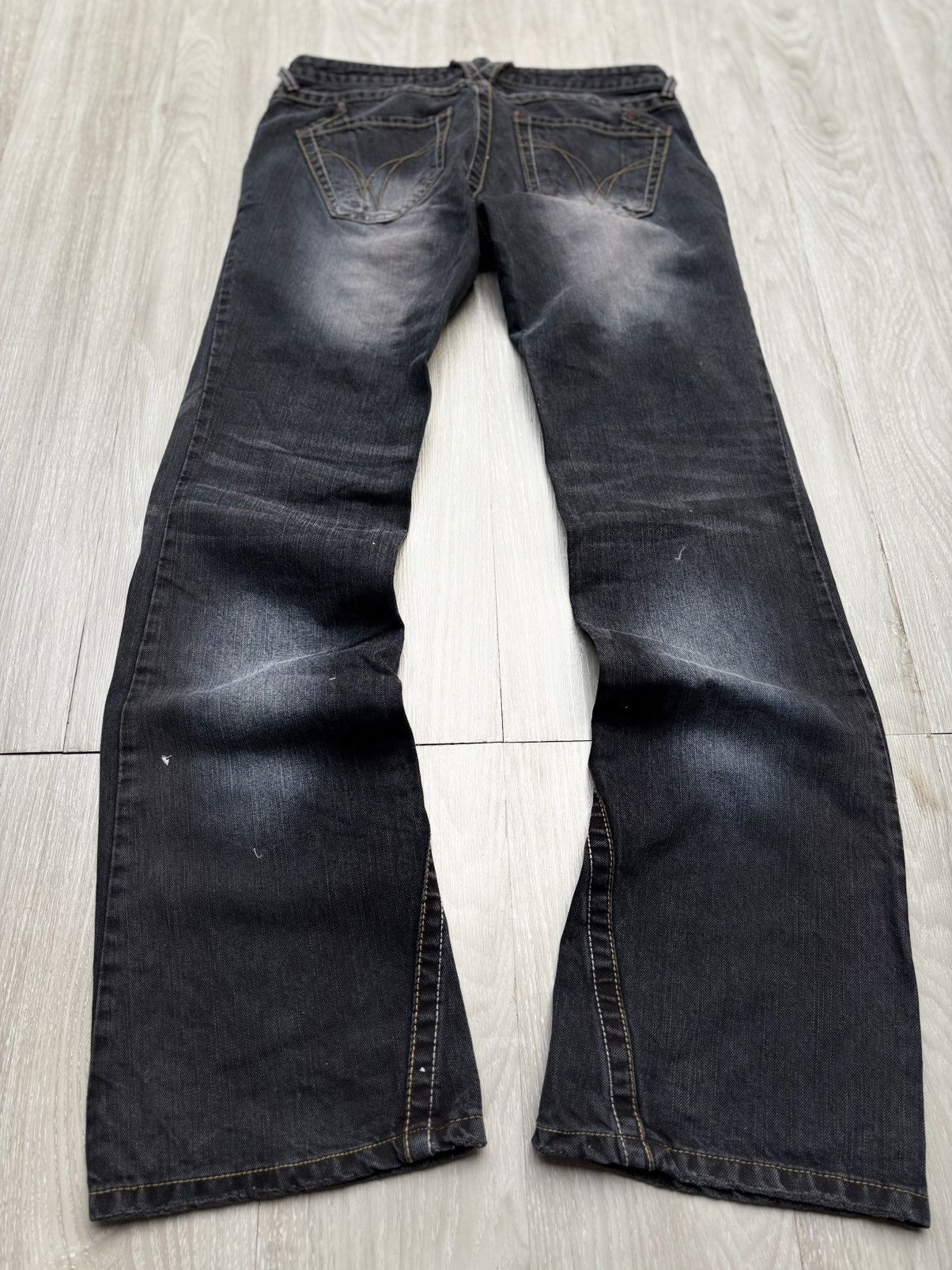 Japanese Brand VERTGARMENTS lace up flare jeans Size US 28 / EU 44 - 5 Thumbnail