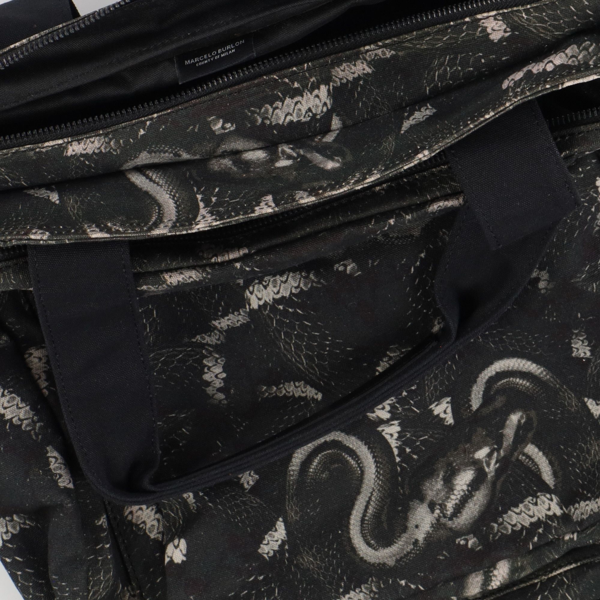 Marcelo Burlon All Over Snake Print Tote Bag Size ONE SIZE - 6 Thumbnail