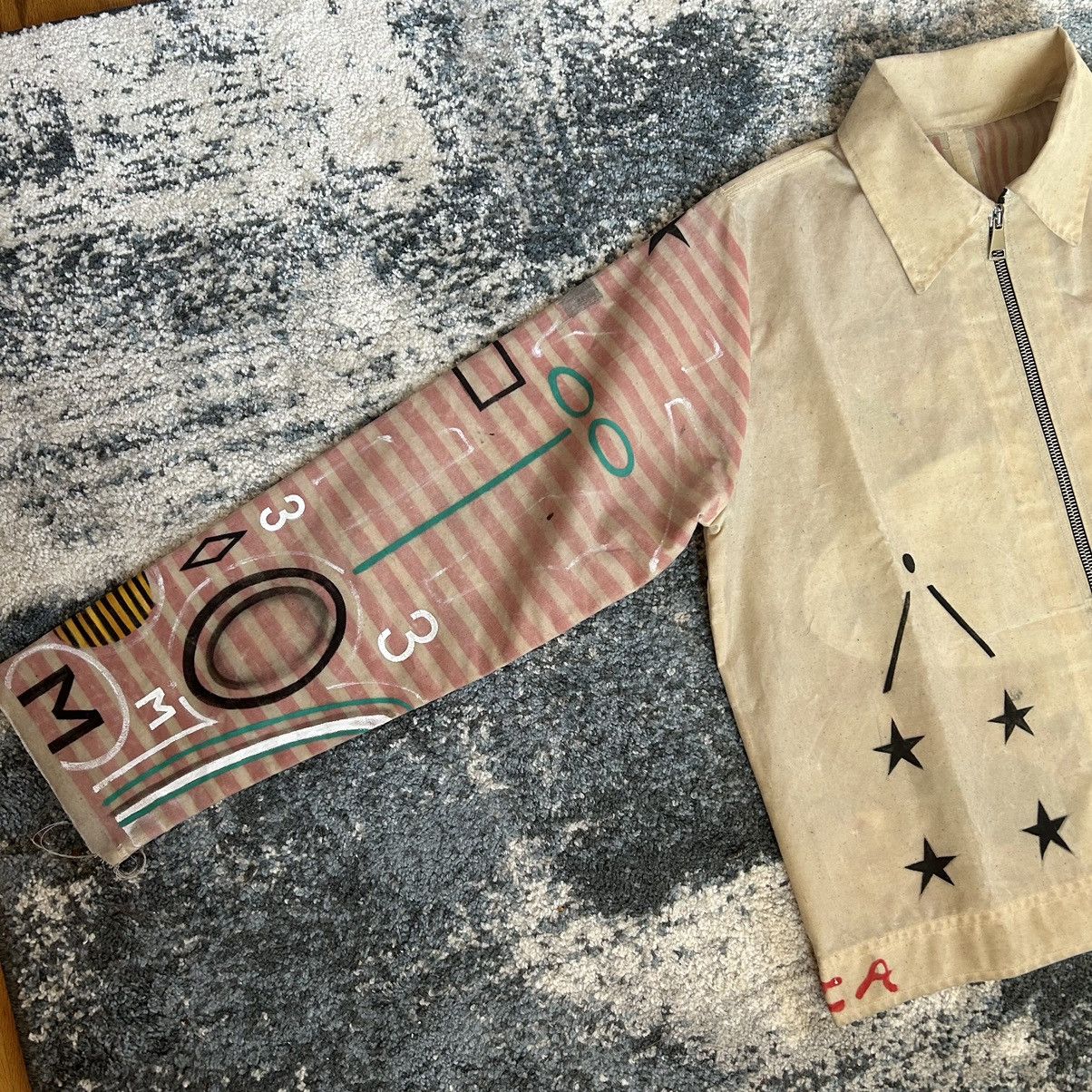 Handmade 1 of 1 MONOLiTH GORE HANDPAiNTED WAXED COTTON CANVAS JACKET Size US L / EU 52-54 / 3 - 18 Thumbnail