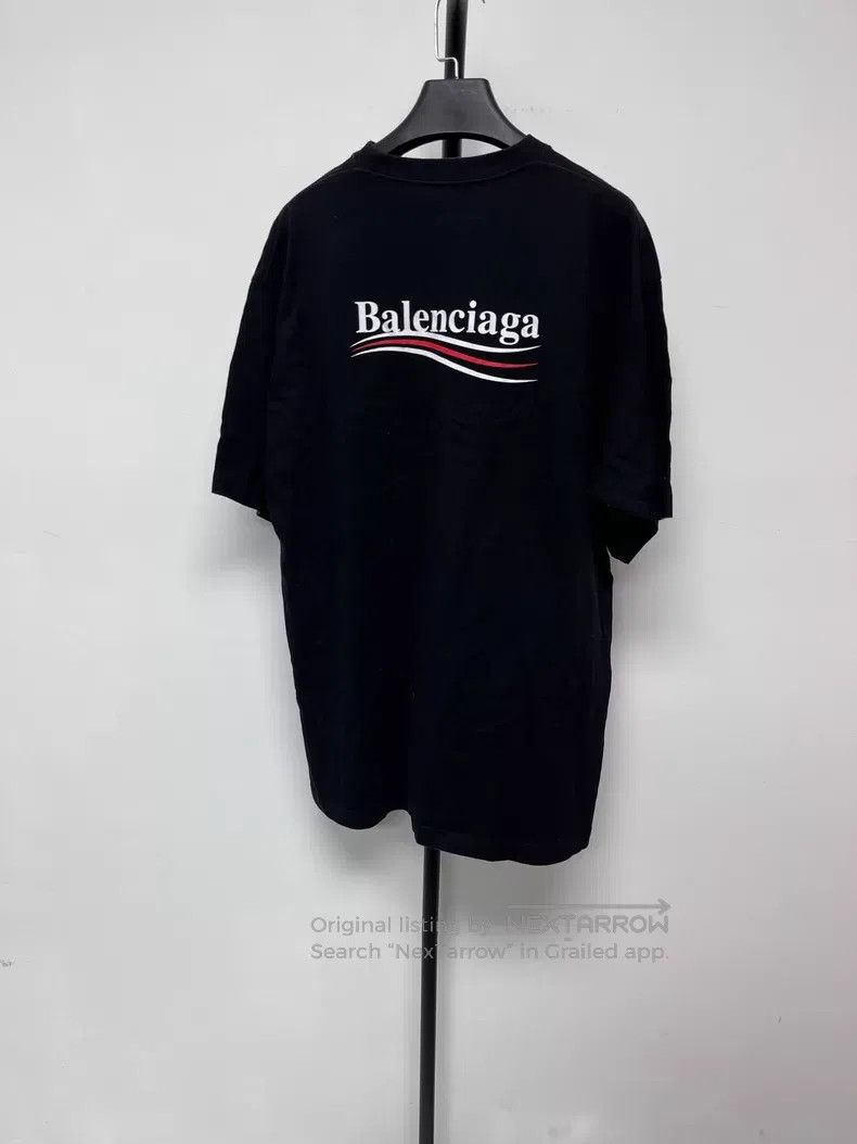 Balenciaga Balenciaga Printed Loose Round Neck Short Sleeve T-Shirt Size US M / EU 48-50 / 2 - 2 Thumbnail
