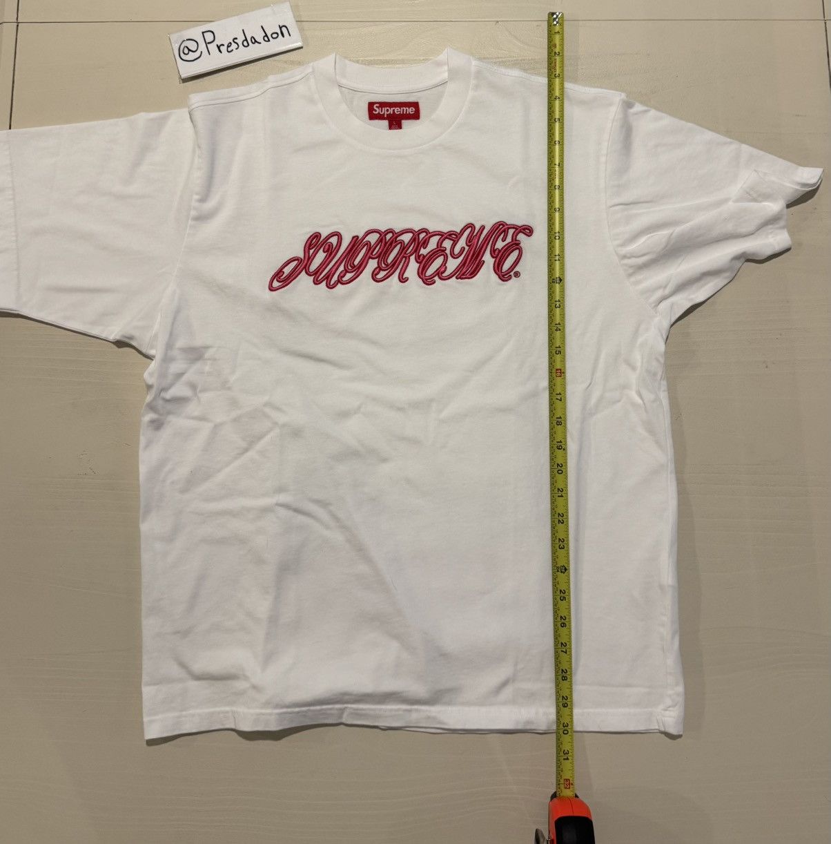 Supreme Supreme Raised Script S/S 26 Top Size US L / EU 52-54 / 3 - 3 Thumbnail