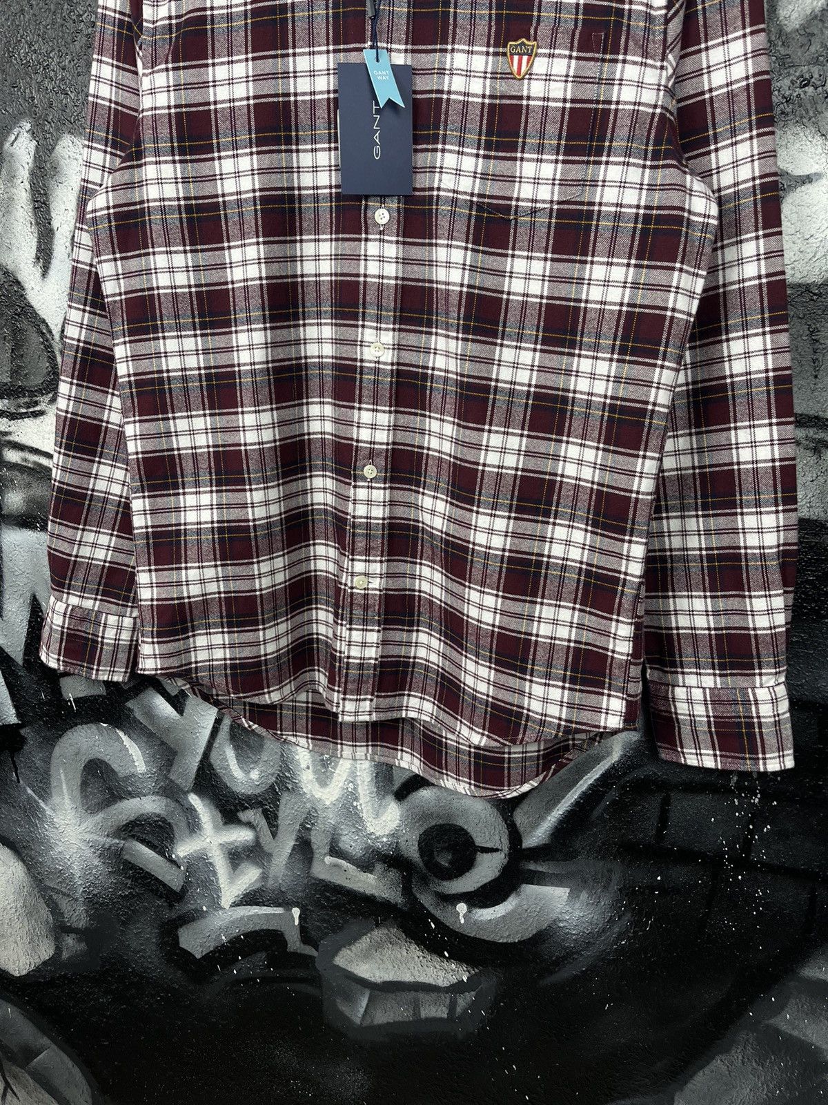 Gant GANT Regular Fit Shield Logo Plaid Button Down Shirt Size S Size US S / EU 44-46 / 1 - 6 Thumbnail