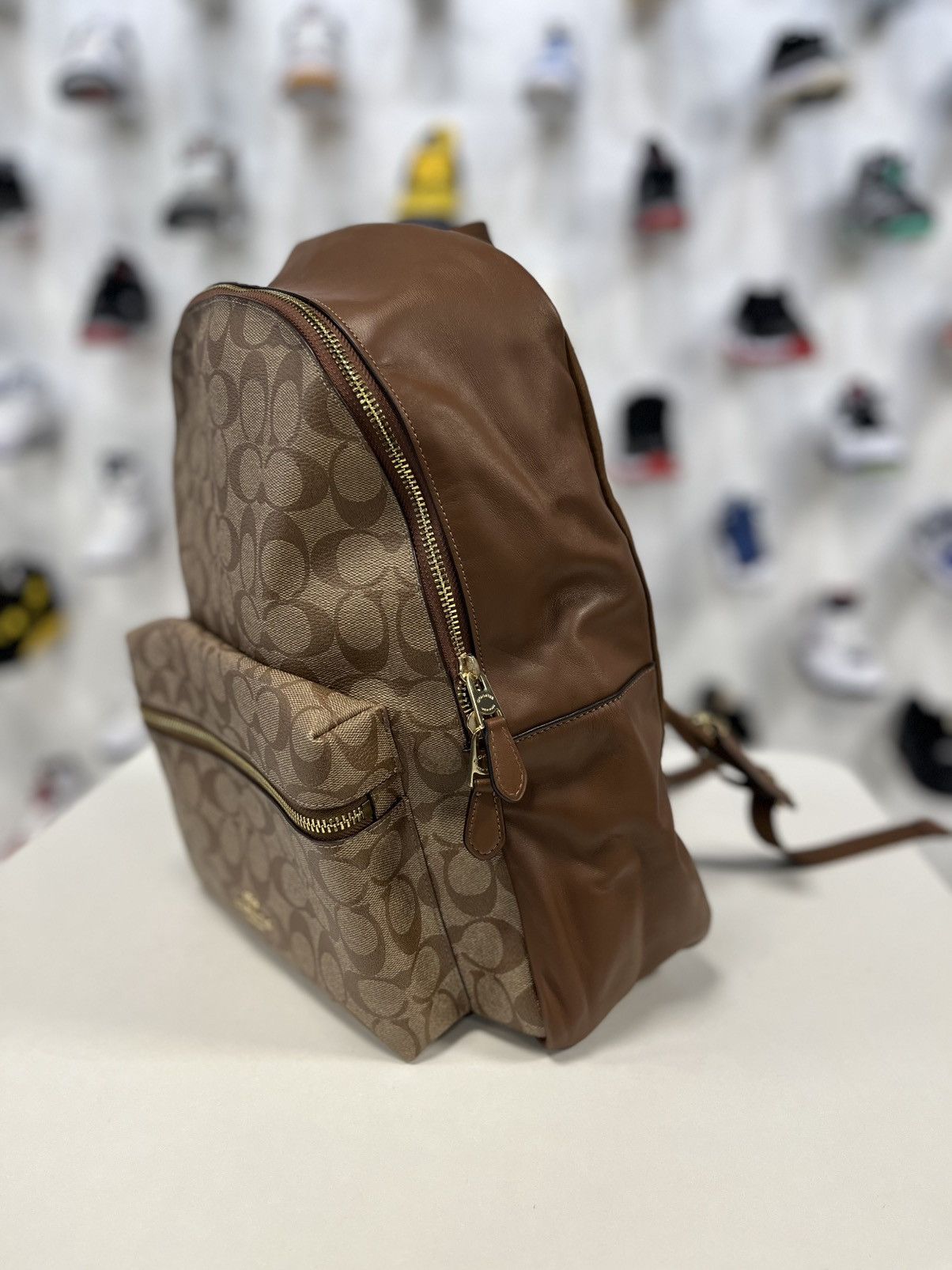 Coach COACH Charlie Medium Leather backpack Size ONE SIZE - 3 Thumbnail