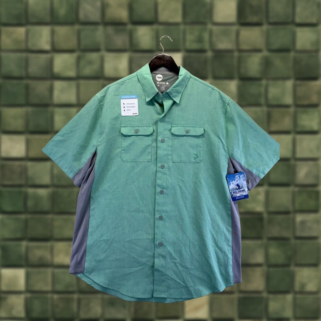 Vintage VINTAGE? No, Not Vintage. Reel Legends Billfish Performance Button Up Fishing Shirt Mens M NWT-7595 Size US M / EU 48-50 / 2 - 1 Thumbnail