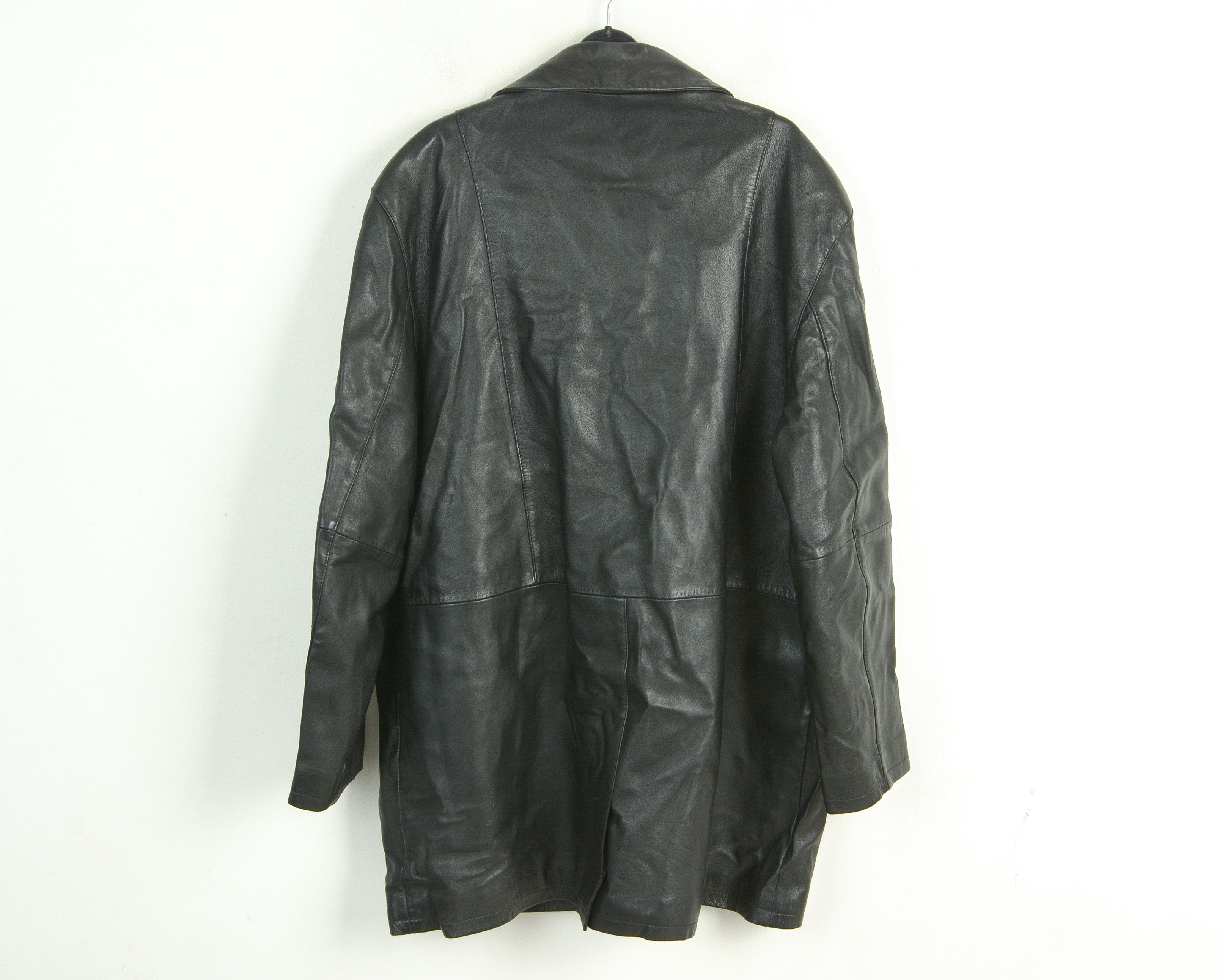 Genuine Leather Angelico Litrico L Real Genuine Leather Coat Jacket Buttons Size US L / EU 52-54 / 3 - 4 Thumbnail