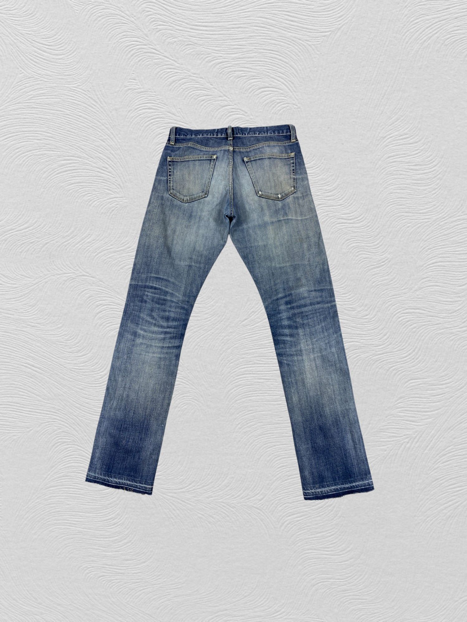 Japanese Brand Redline Distressed Blue Uniqlo Jeans 31x31.5 Denim- JN3752 Size US 31 - 2 Thumbnail