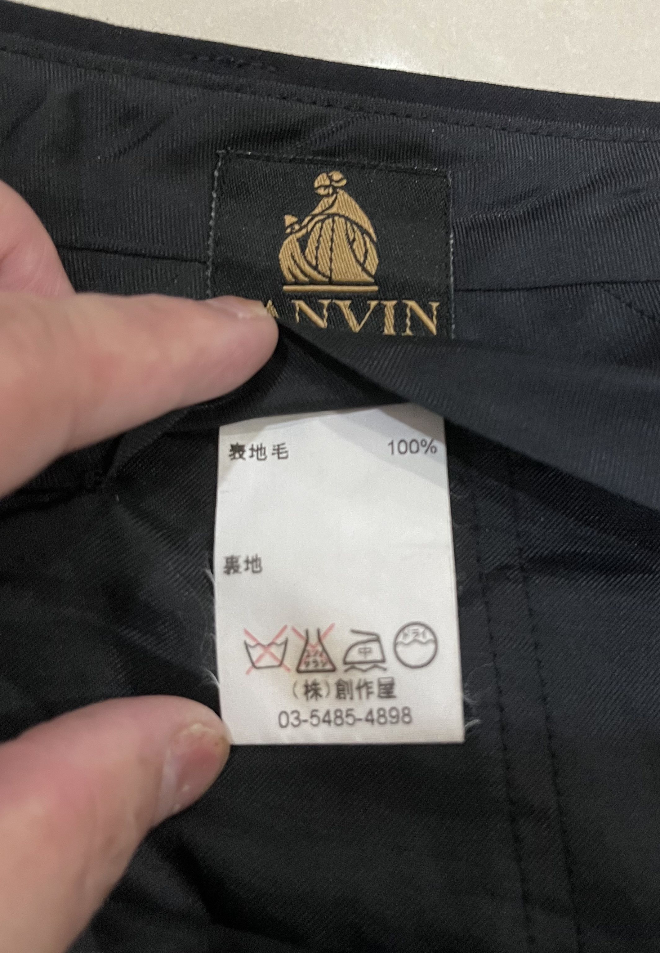 Lanvin Vintage Lanvin Classique Black Trousers Size US 31 - 9 Thumbnail