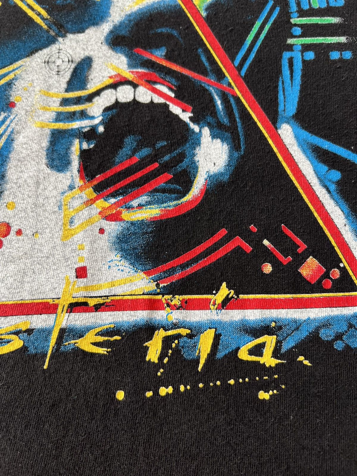 Band Tees Vintage 1987 Def Leppard Hysteria Tour Black T-shirt Size US L / EU 52-54 / 3 - 7 Thumbnail