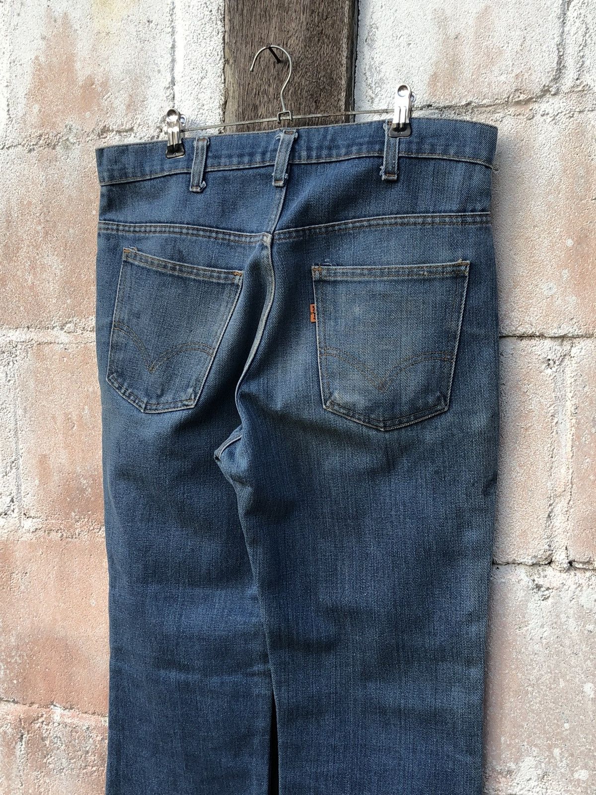 Levi's × Vintage Vintage Levi’s 555 Orange Tag Flared Bootcut Size US 34 / EU 50 - 7 Thumbnail