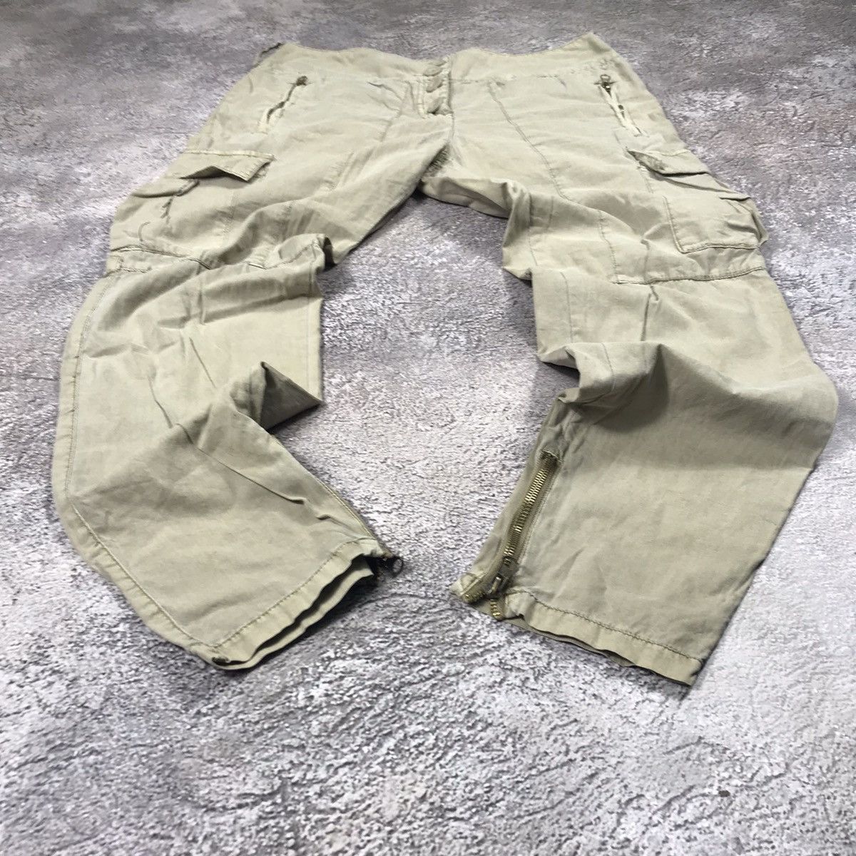 Vintage Vintage 90s Baggy Cargo Pants Flared Parachute Techwear 36 Size 36" / US 14 / IT 50 - 1 Thumbnail