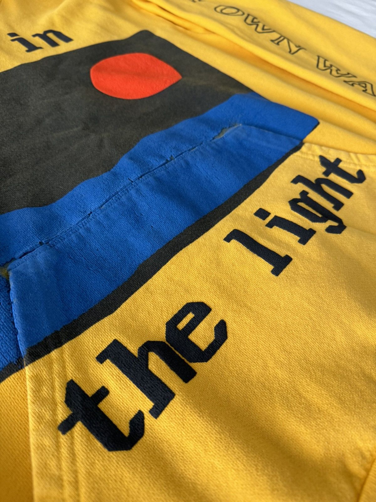 Cactus Plant Flea Market × Kid Cudi Kid Cudi CPFM Swim In The Light Yellow Hoodie Size US L / EU 52-54 / 3 - 3 Thumbnail