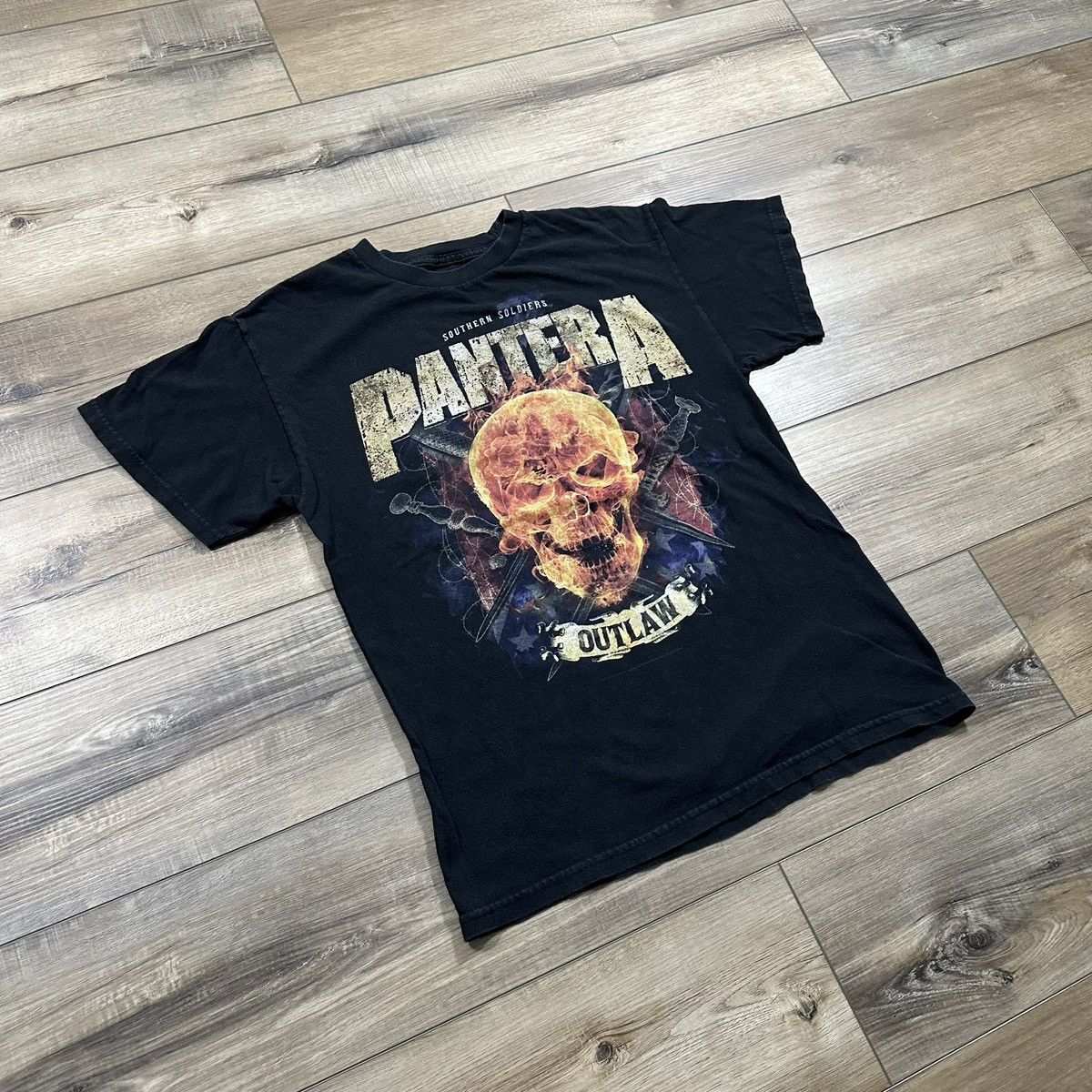 Other Vintage 2000s Pantera Southern Soldiers Outlaw Skull Tee Size US M / EU 48-50 / 2 - 2 Thumbnail