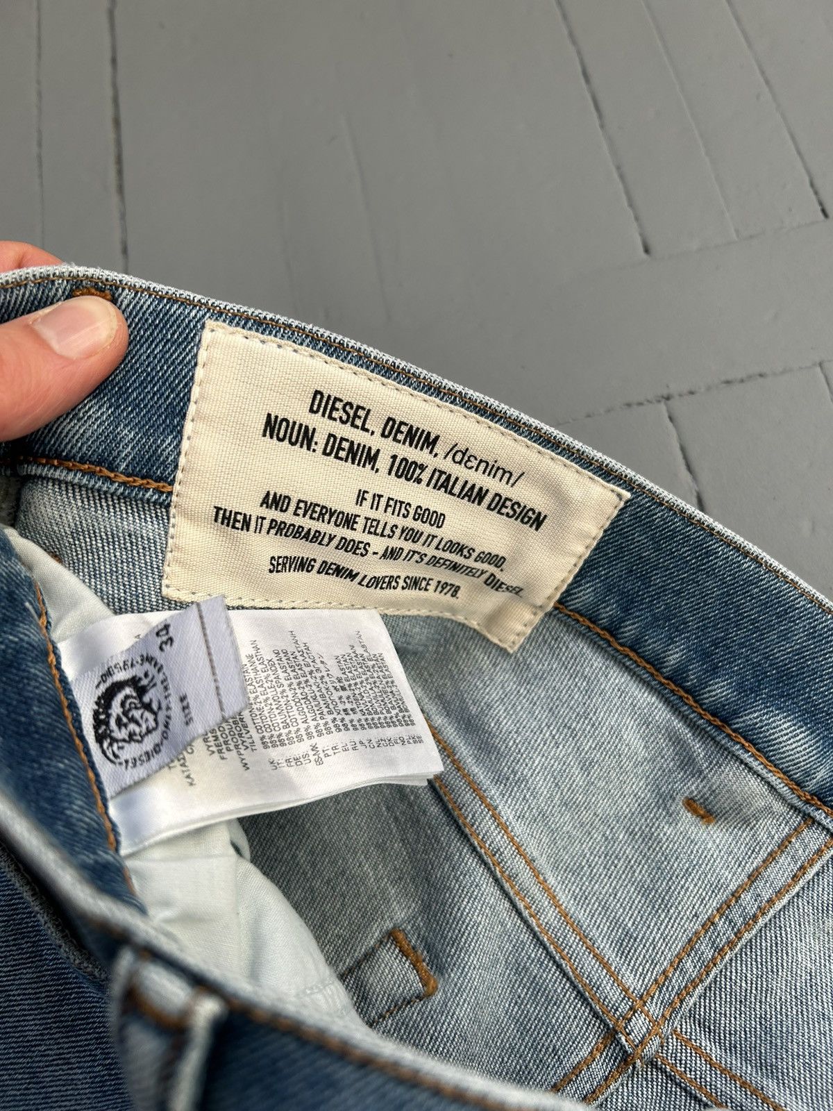 Designer × Diesel Diesel Y2K jeans pants 34/32 Size US 34 / EU 50 - 6 Thumbnail