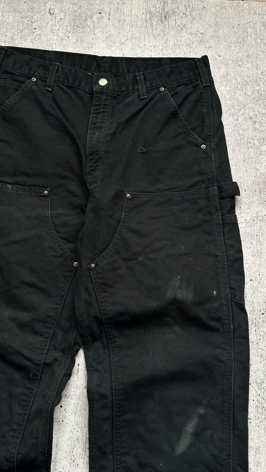 Carhartt Carhartt WIP Double Knee Distressed Vintage Denim Pants Size US 34 / EU 50 - 12 Thumbnail