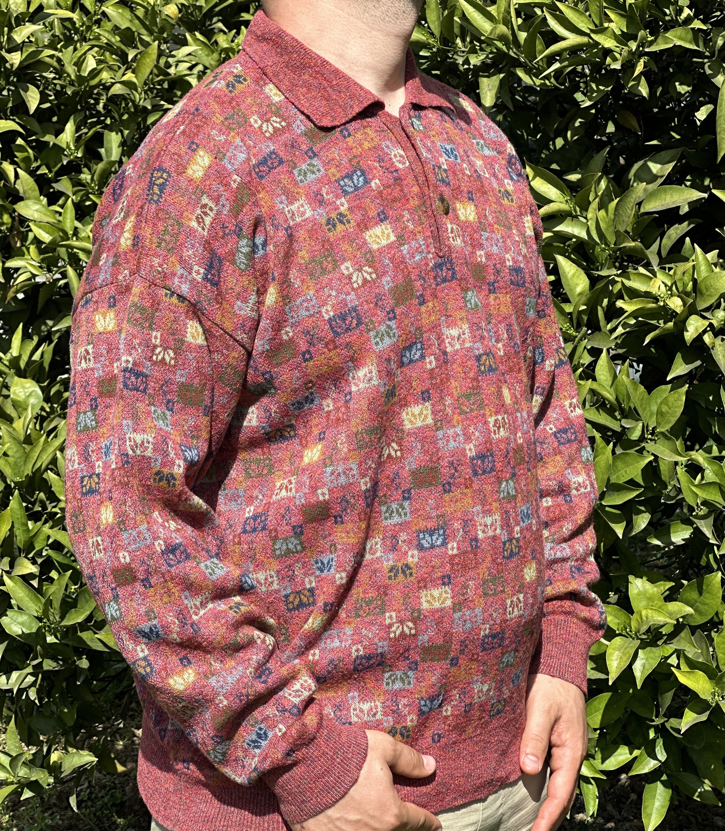 Missoni Rare 1992 Example by Missoni Knit Flowers Sweater Size L 52 Size US L / EU 52-54 / 3 - 4 Thumbnail