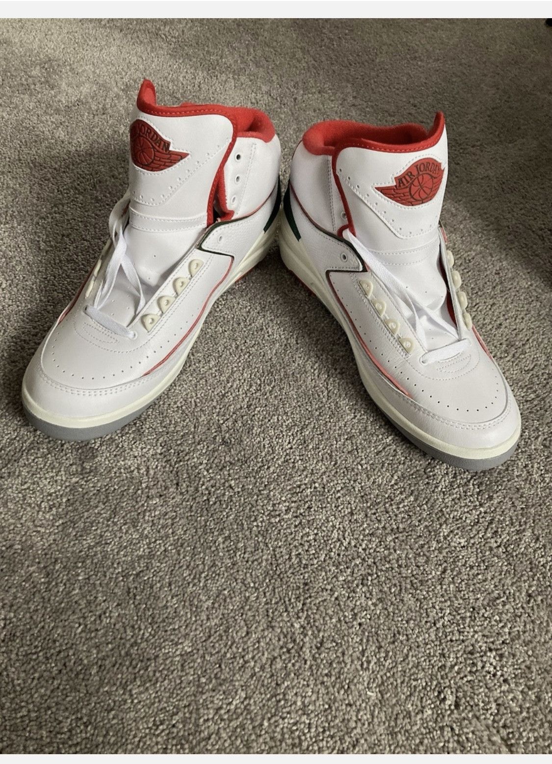 Jordan Brand × Nike Nike Air Jordan 2 Retro Italy Origins DR8884-101 Men's Sz 10 Size US 10 / EU 43 - 11 Thumbnail