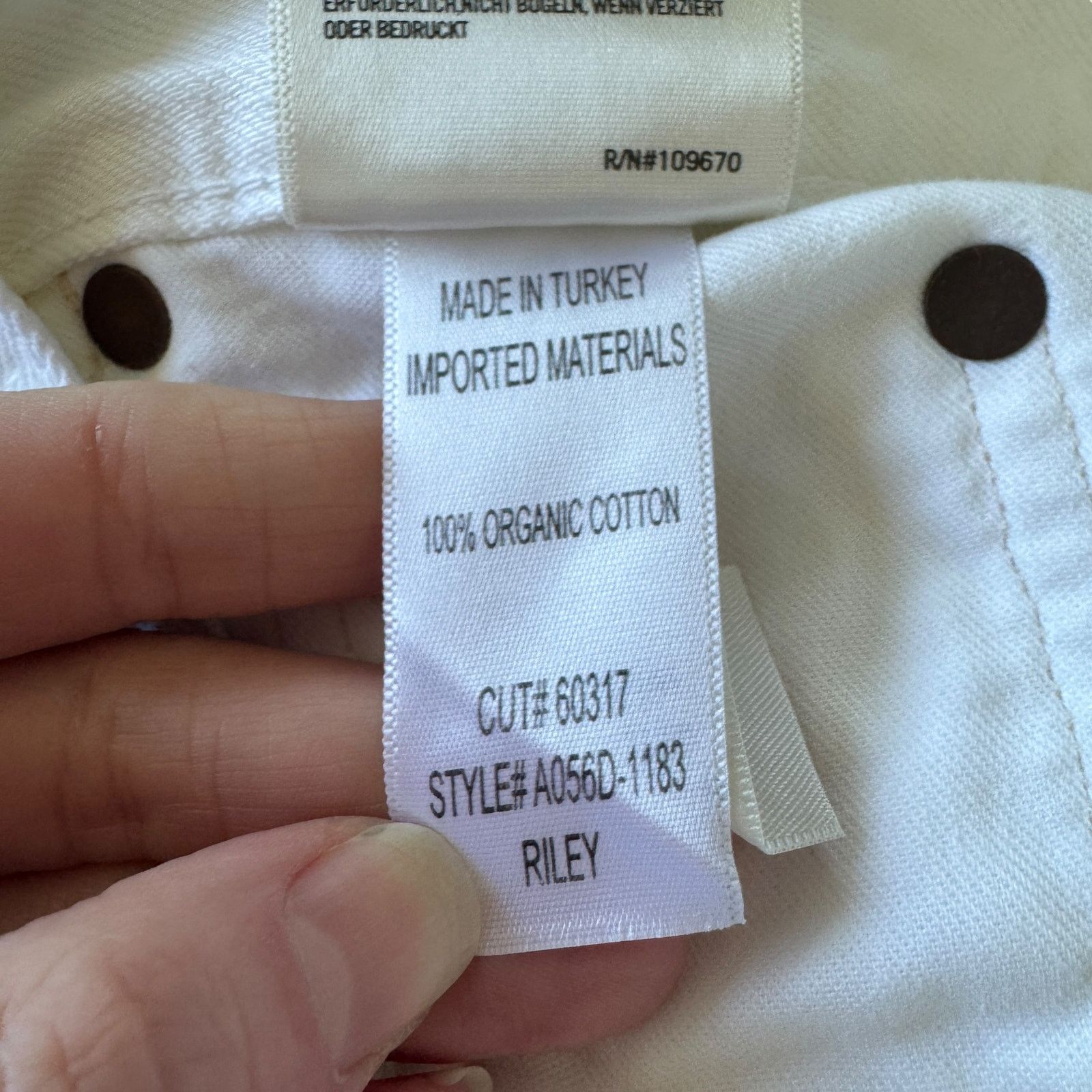 Agolde AGOLDE Riley High Rise Straight Crop Jean Slant Wash Size 23" - 8 Thumbnail