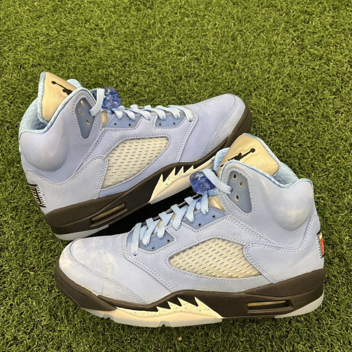 Jordan Brand Size 9 -Jordan 5 Retro UNC University Blue Flawless With Box Size US 9 / EU 42 - 1 Thumbnail
