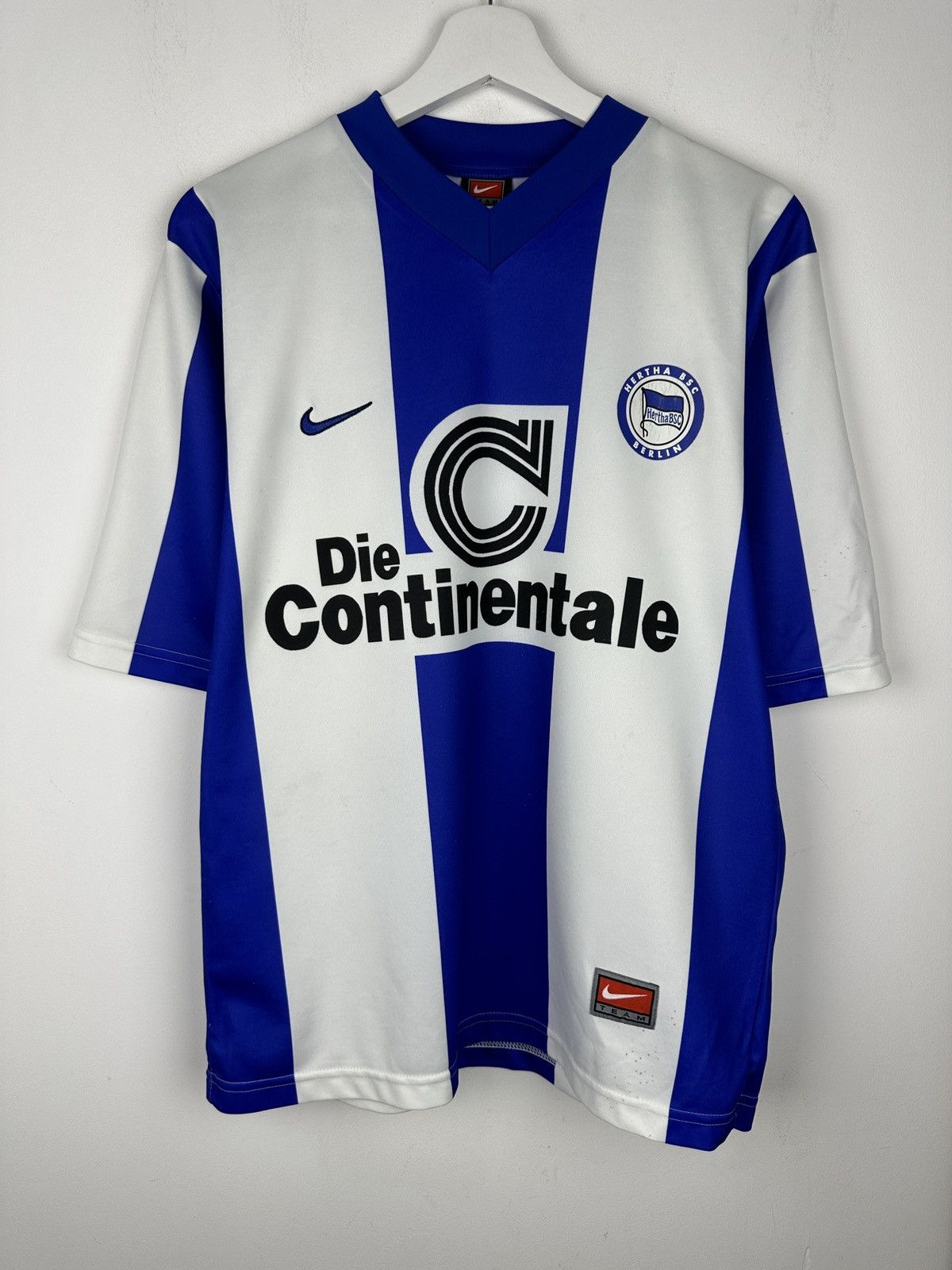 Nike Hertha Berlin 1999 Home Soccer Jersey Football Shirt Size US M / EU 48-50 / 2 - 1 Thumbnail